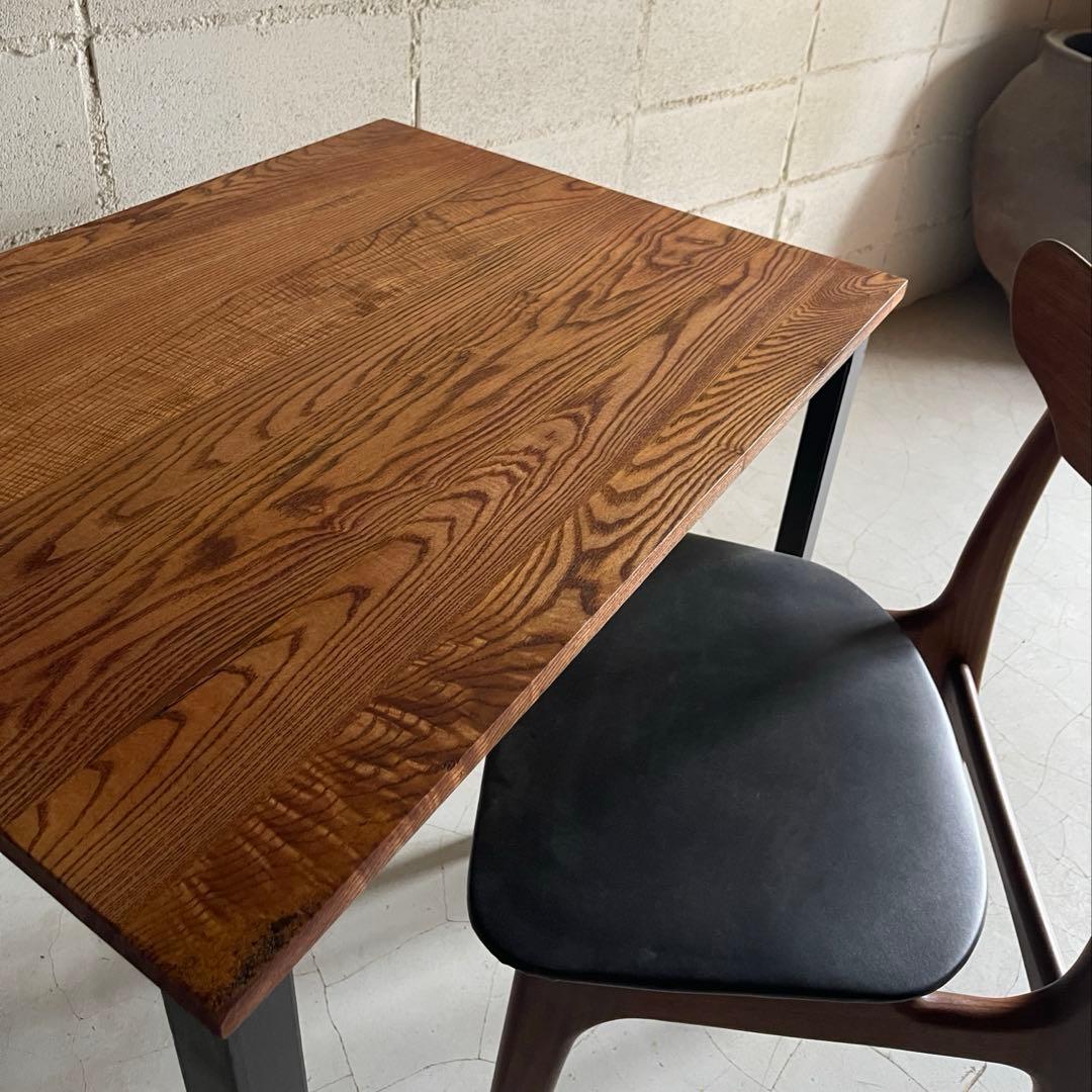 depeche アデペシュ　サイドテーブル　デスク　オーク無垢材　アイアン脚