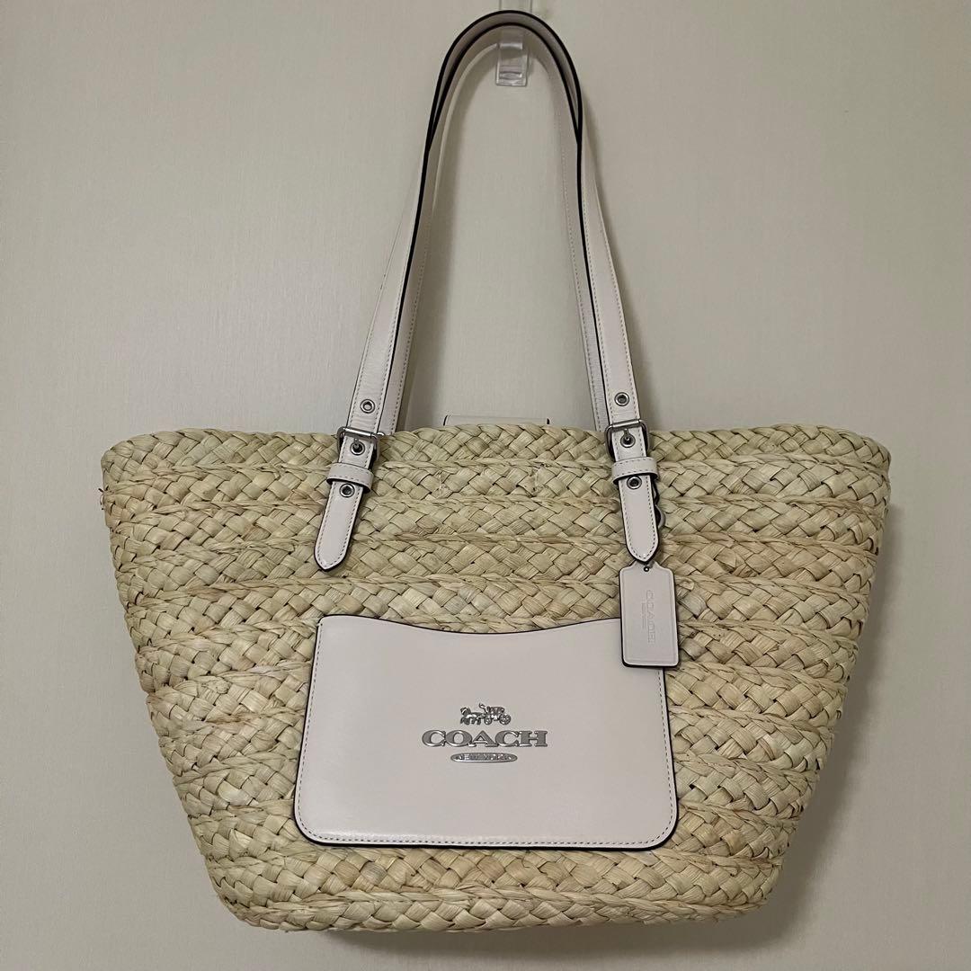 coach かごバッグ ラージストロートート