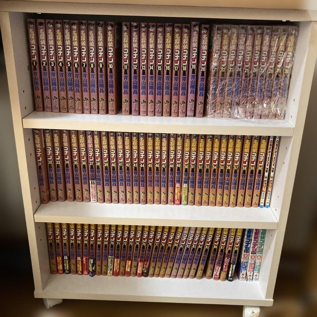 名探偵コナン 89巻プラス5巻本棚セット（押入れ本棚含む）帯付き15冊