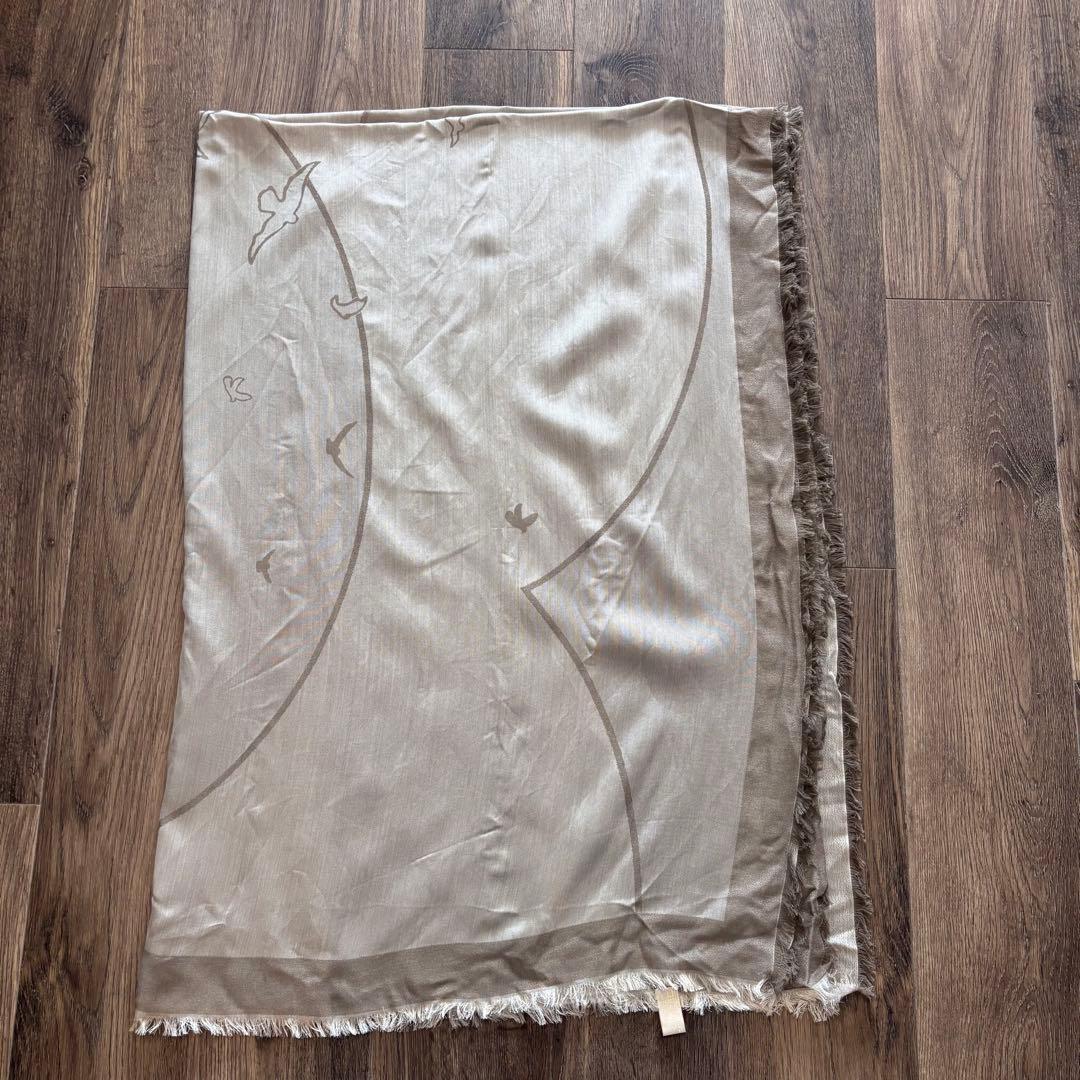 cartier カルティエ　バードデザイン大判ストール