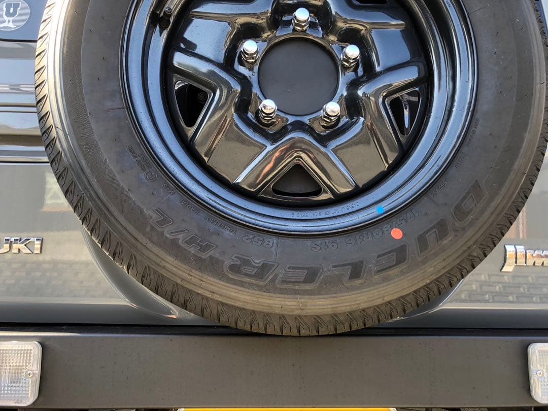 JB64 ジムニー　スペアタイヤ　表履き　　75mm上　移動　ブラケット