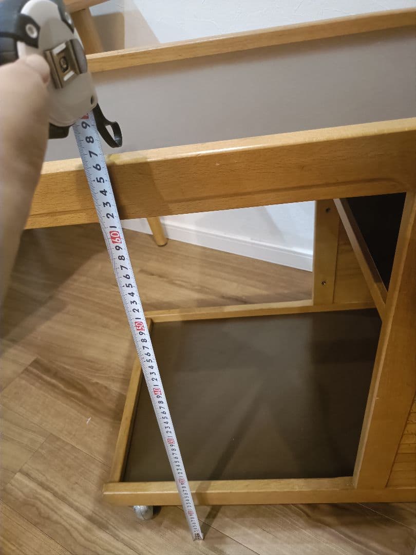 ◆カリモク◆木製キッチンワゴン キャスター付き