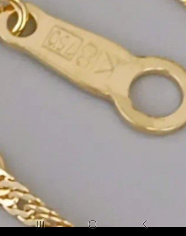 K18 ネックレス 18金 ７５０(男女兼)