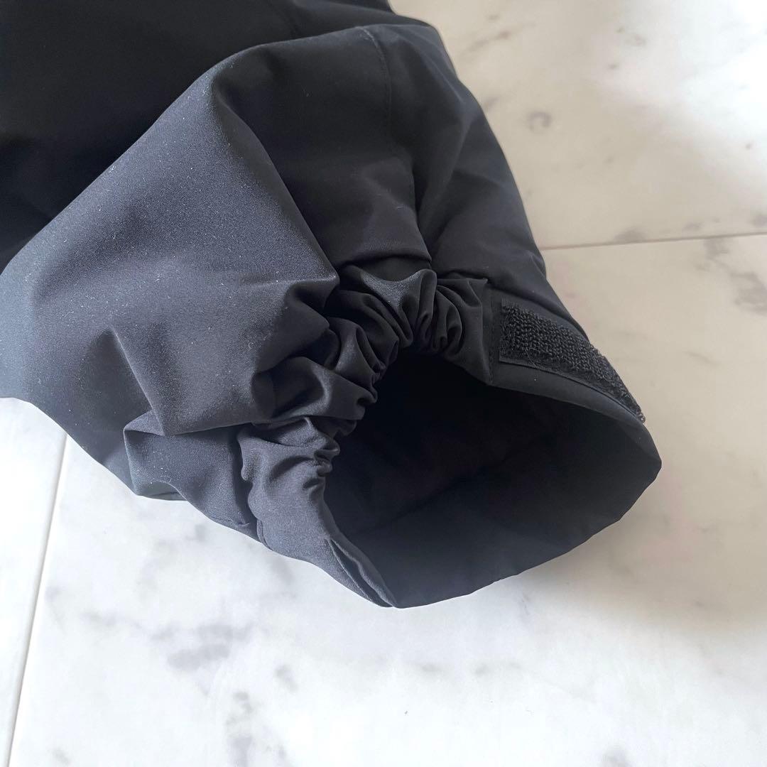 スローブイエナ ポリエステルタッサー中綿モンスターパーカーブルゾン ブラック