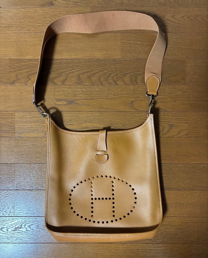 n*u様 エルメス エブリンⅠ GM ショルダーバッグ ブラウン ゴールド金具