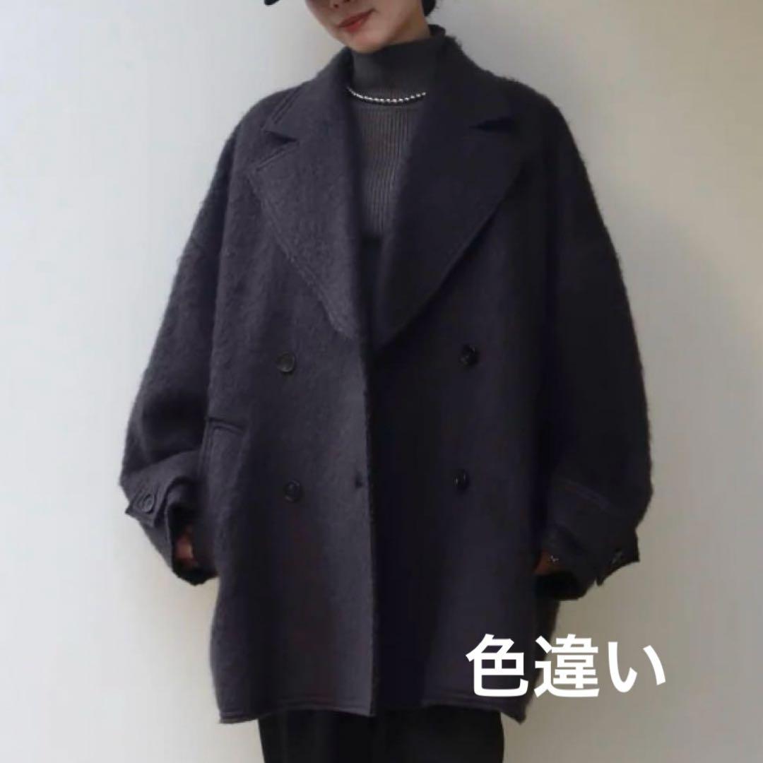 LOUREN/ローレン　シャギーモヘアコート　ダブルコート　ベージュ