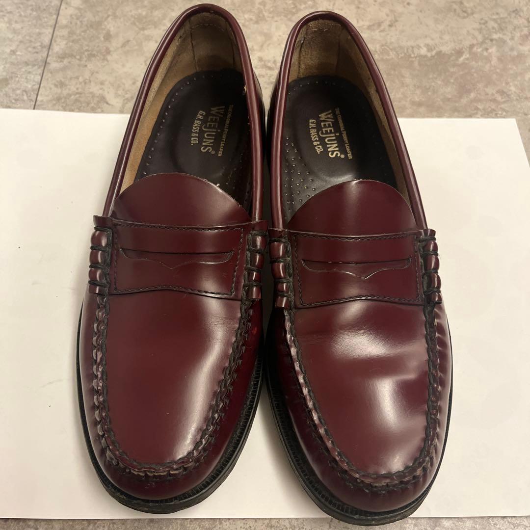 ジーエイチバス　ローファー　バーガンディ　7 1/2