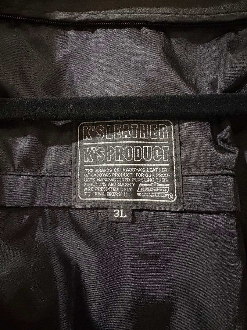 ヤッチ様　　カドヤ　K's Leather レザーライダース