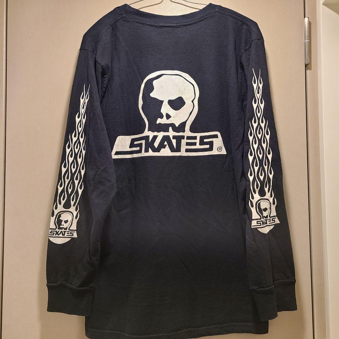 【レア‼️】SKULL SKATES×スカルスケーツ×ファイヤーパターン×ロンT