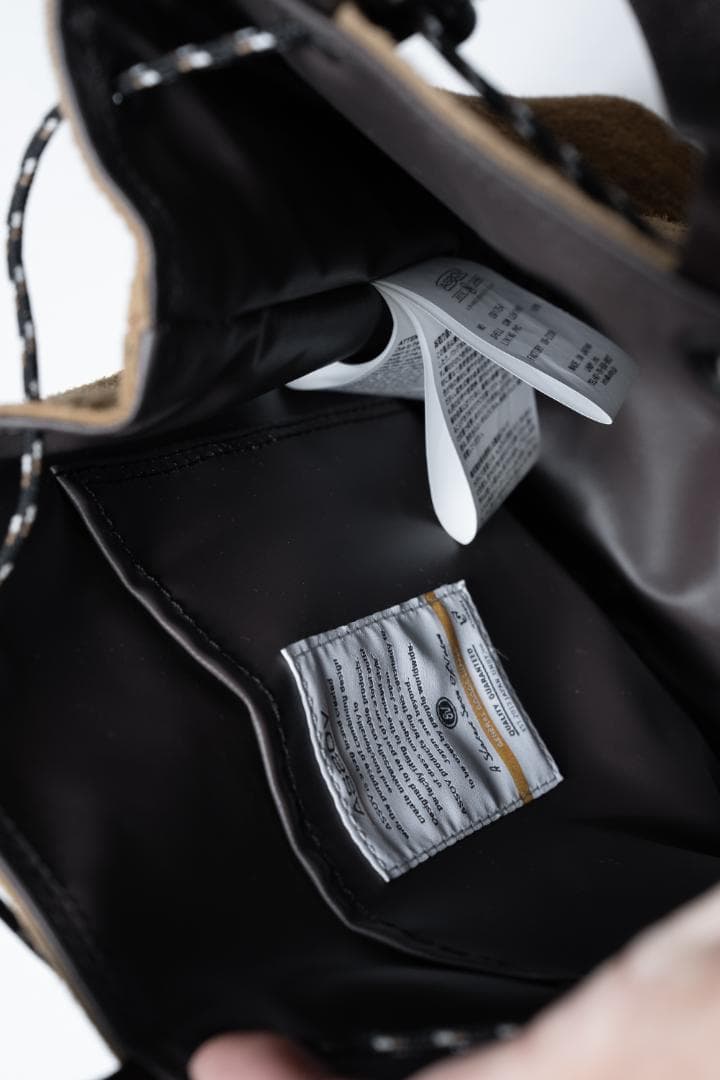 バッグ AS2OV WATER PROOF SUEDE DRAWSTRING BAG