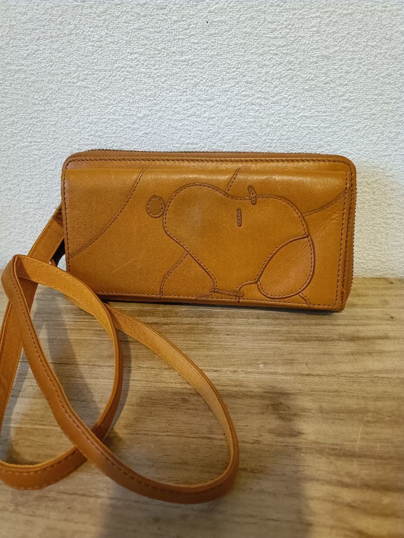 アンくんスヌーピー★本革ショルダー財布　21700円