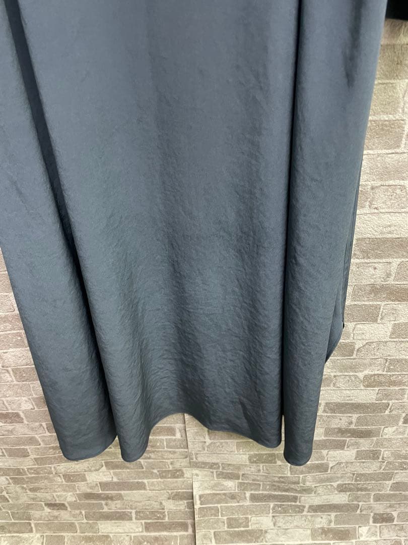 美品　Y's ダークブルー シャツワンピース　テンセルシャツ　希少