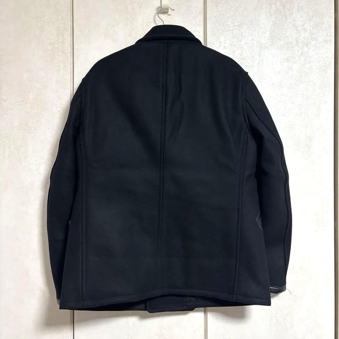 【新品極美品】25AW★MASSES（マシス）Pコート 黒M メルトン