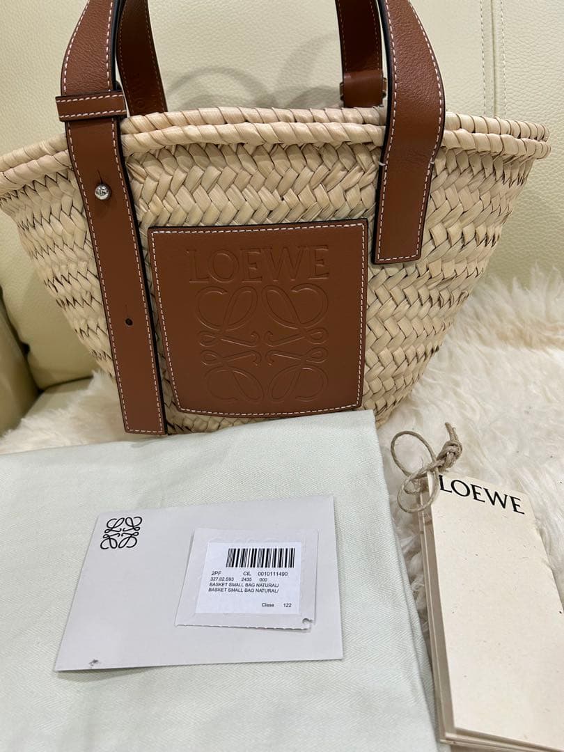 【新品未使用】　loewe かごバッグ　カゴ　バスケット　ロエベ