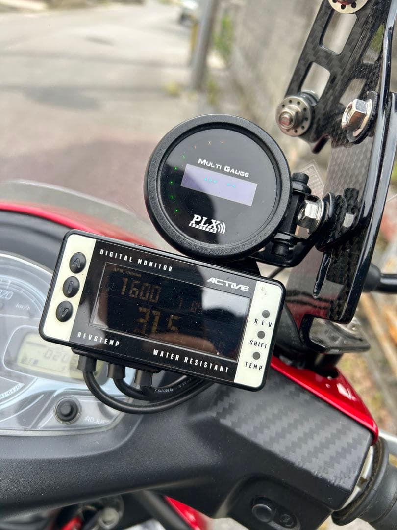 沖縄からアドレスＶ１２５Ｓ外しＰＬＸ空燃比計汎用