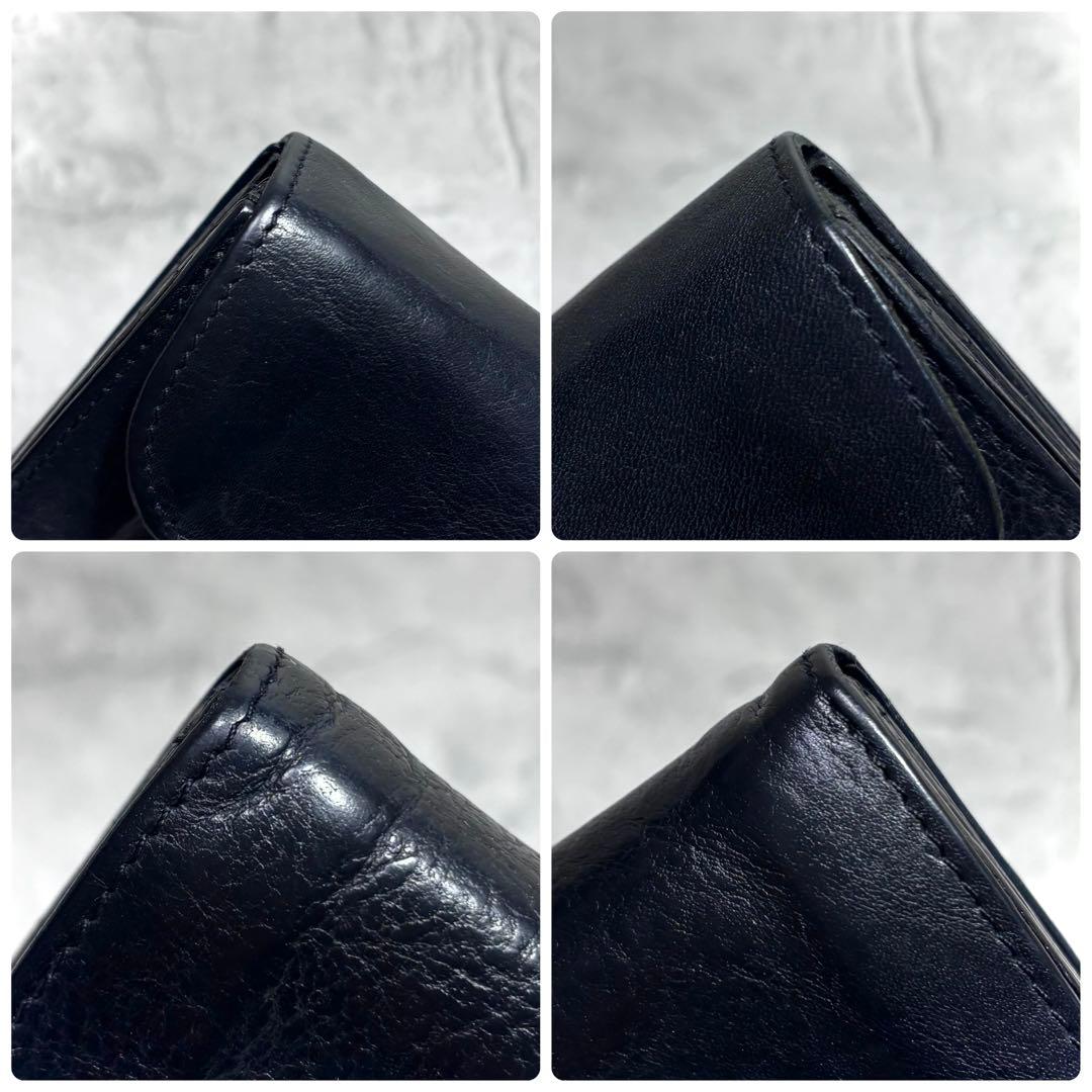 【進宮！】イルビゾンテ ILBISONTE フラップ長財布 ￼ブラック