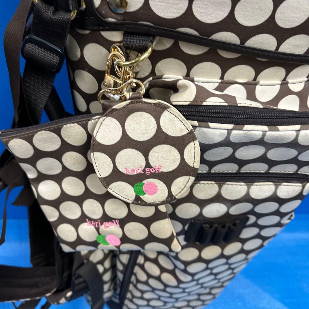 Keri水玉模様 ゴルフキャディバッグ美品週末値下げ中
