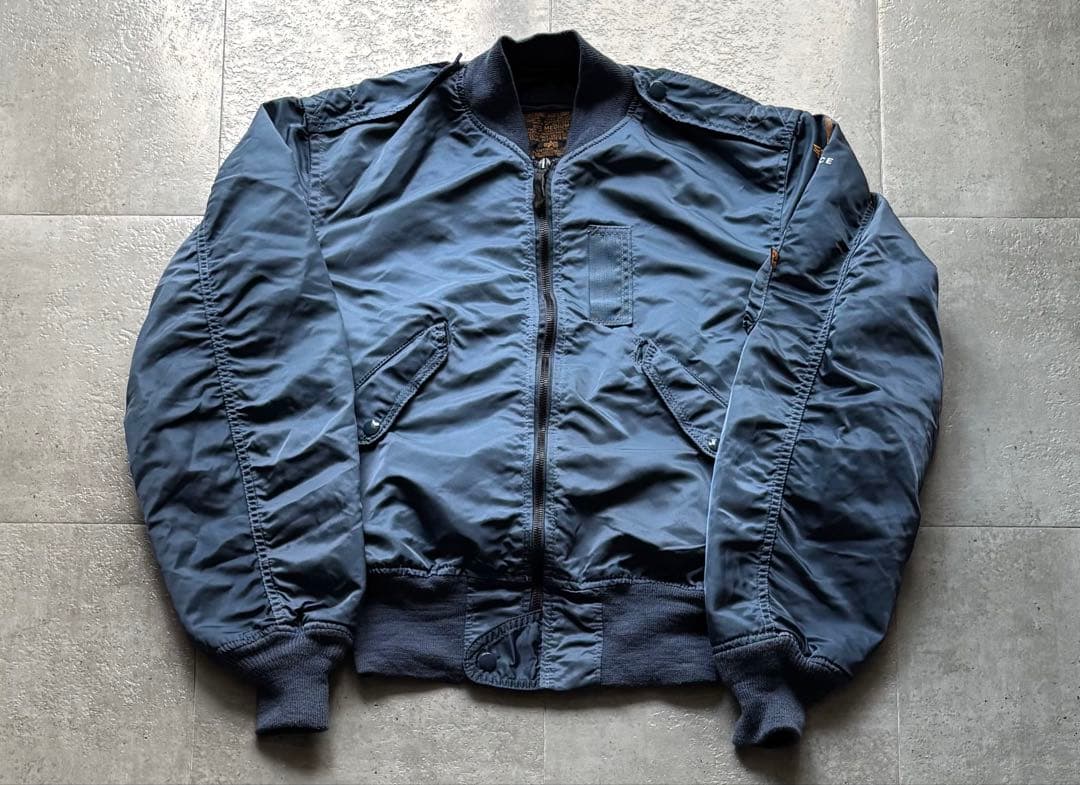 90s USA製　ALPHA MA-1 L-2A フライトジャケット　Mサイズ