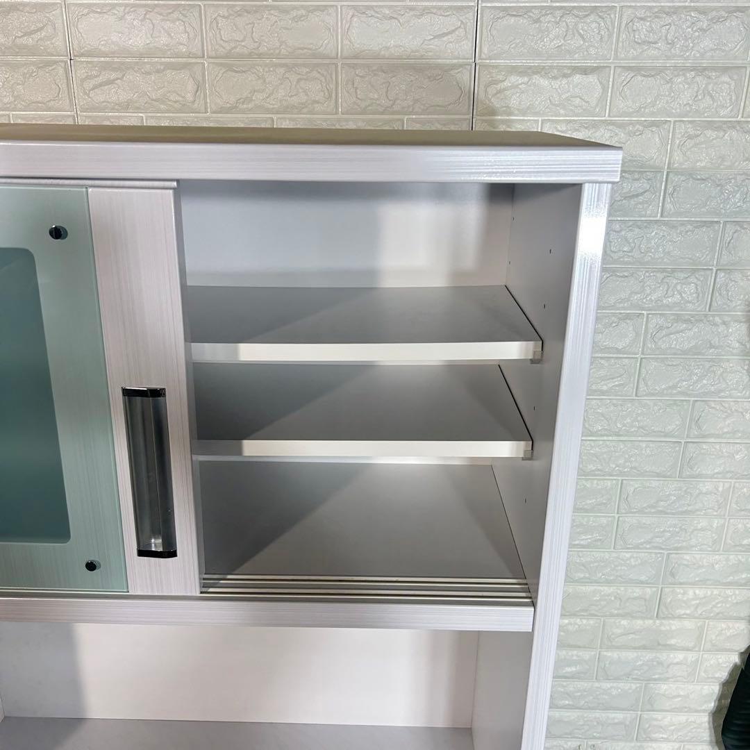 浅川木工 カップボード キッチンボード キッチン収納棚 幅90cm B058