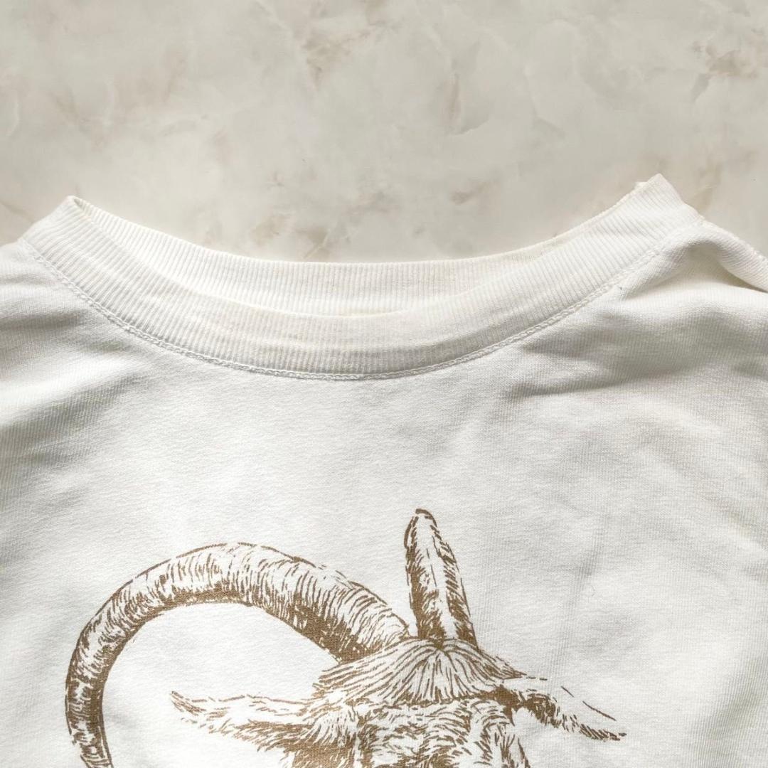 45R　偉人ゴートン君プリント裏毛の908クルー　トレーナー　カットソー