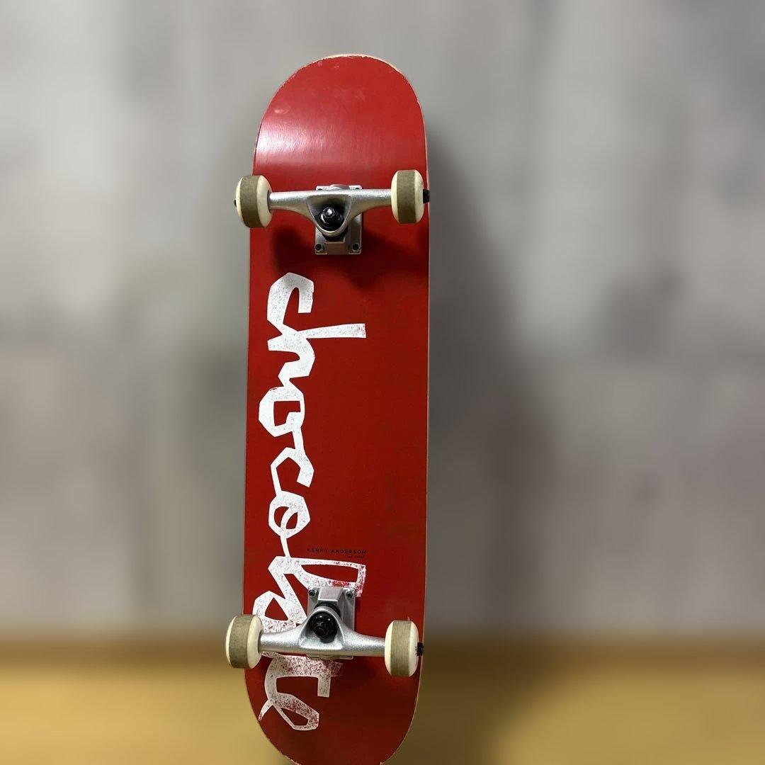 Chocolate スケートボード レッド コンプリートデッキ