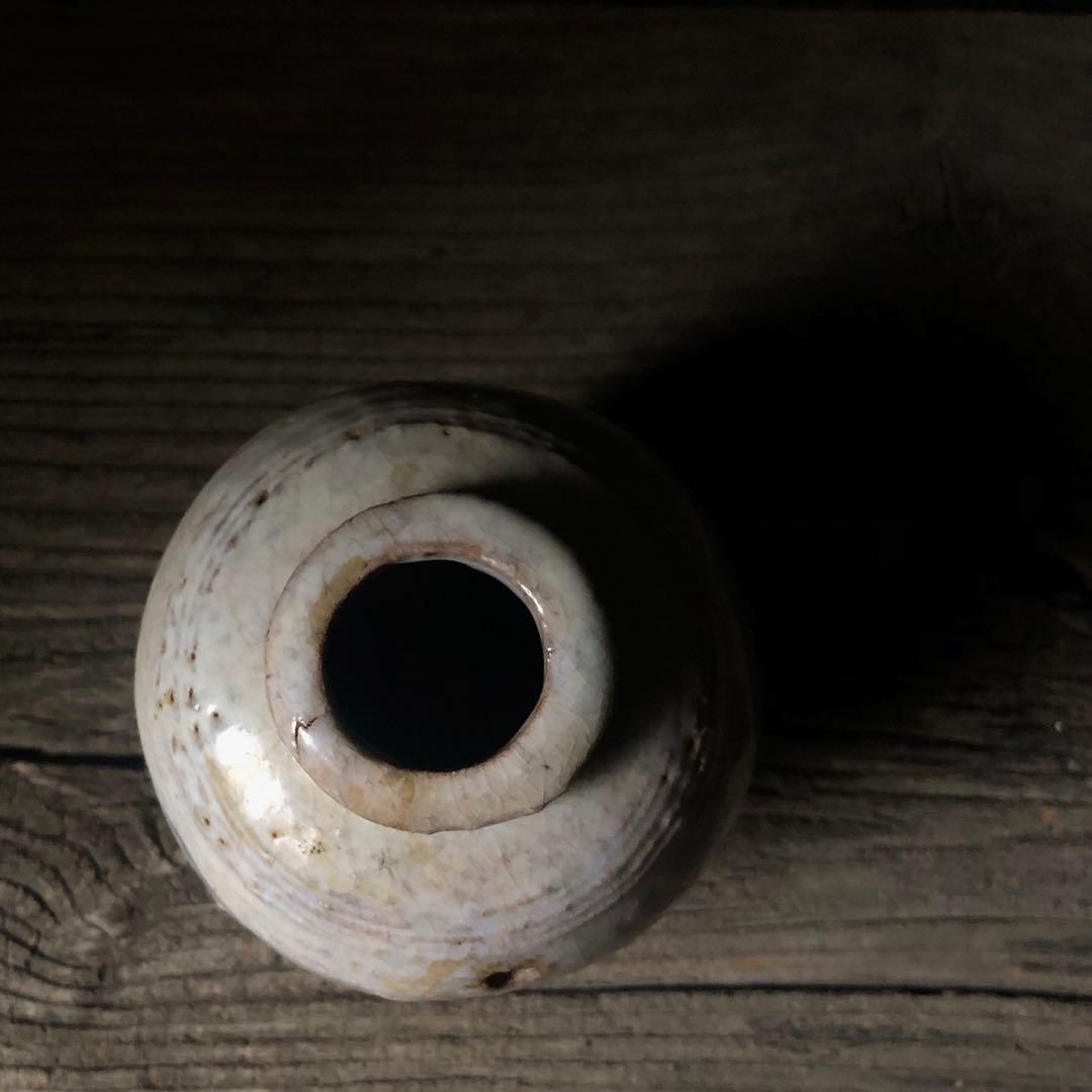 【人間国宝】十代三輪休雪 萩焼掛花入