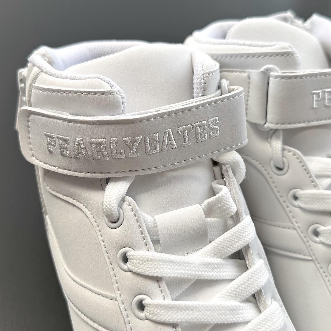 新品正規品 パーリーゲイツ 定価35200円 ゴルフシューズ 白 23.5cm