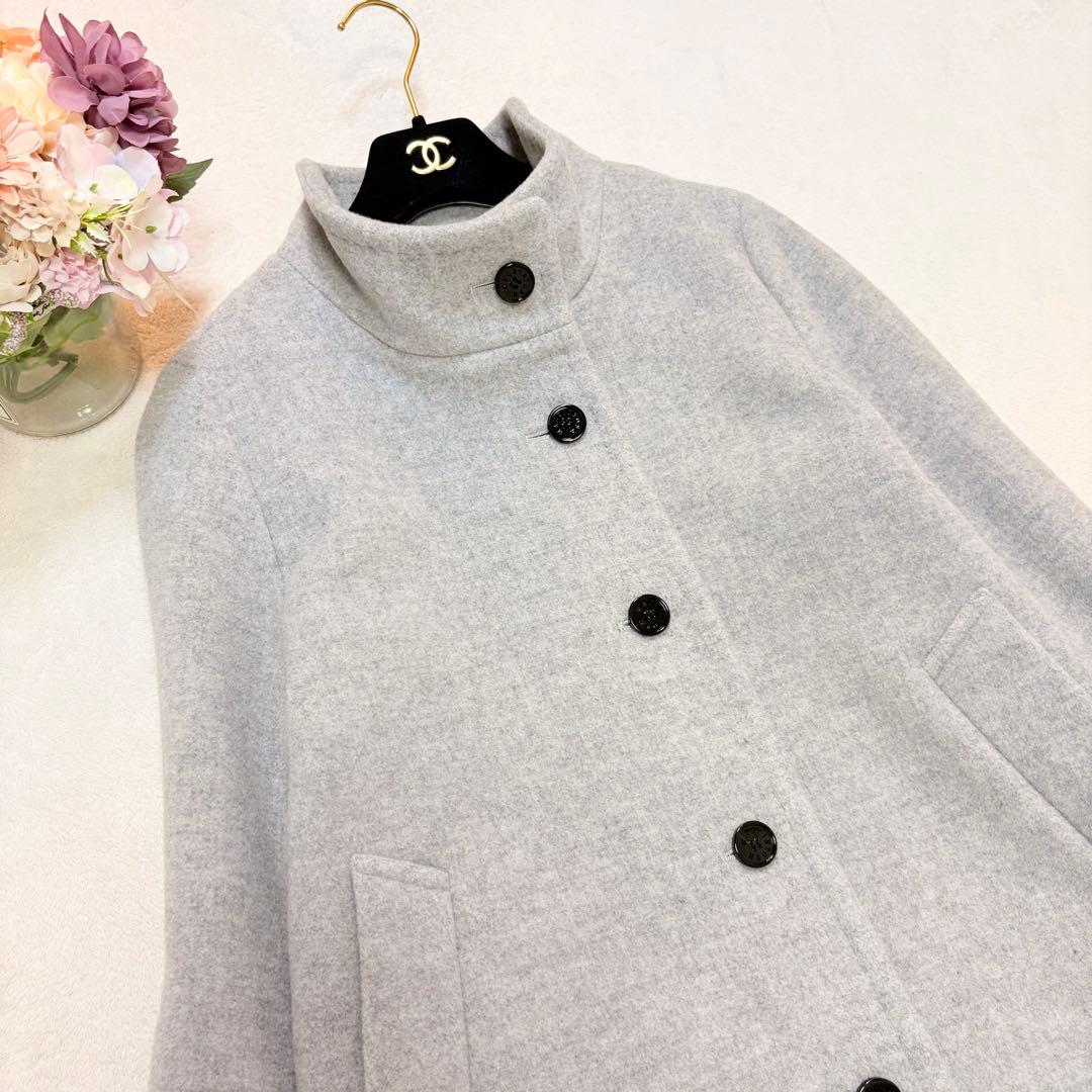 MACKINTOSH LONDON ウールコート 38 グレー ハーフ丈