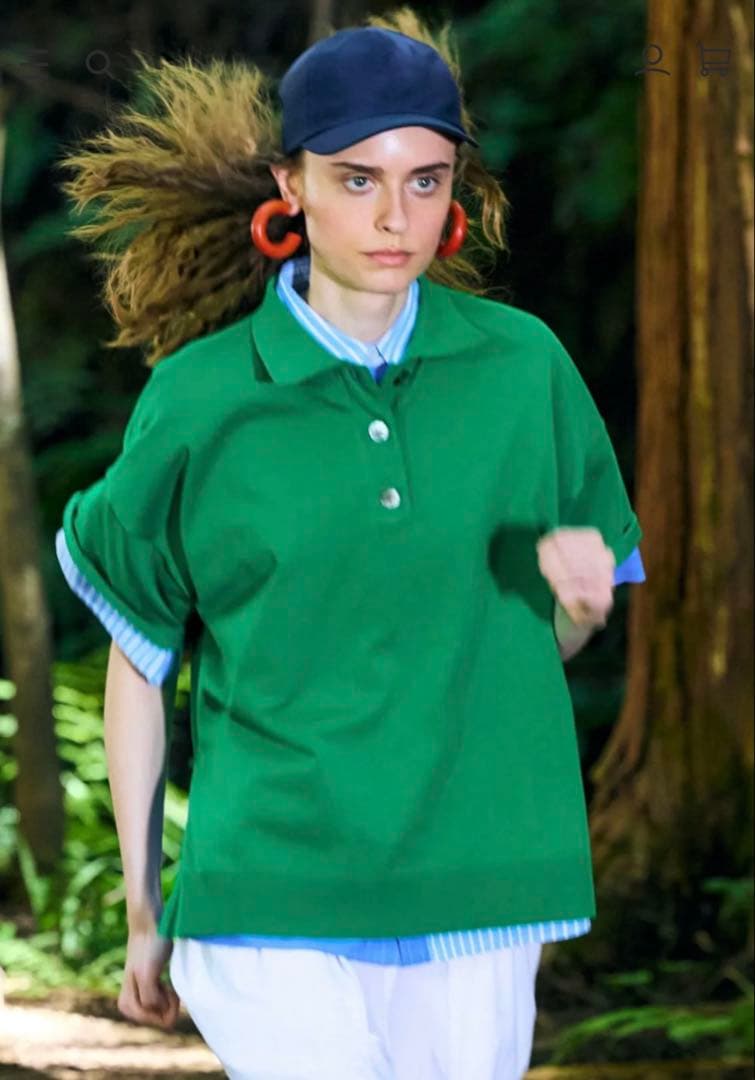 【新品タグ付き】någonstans knit polo pullover