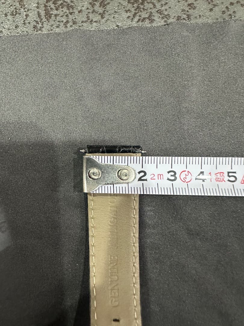 ロレックス クロコ黒レザー 時計バンド 18金無垢ゴールドバックル