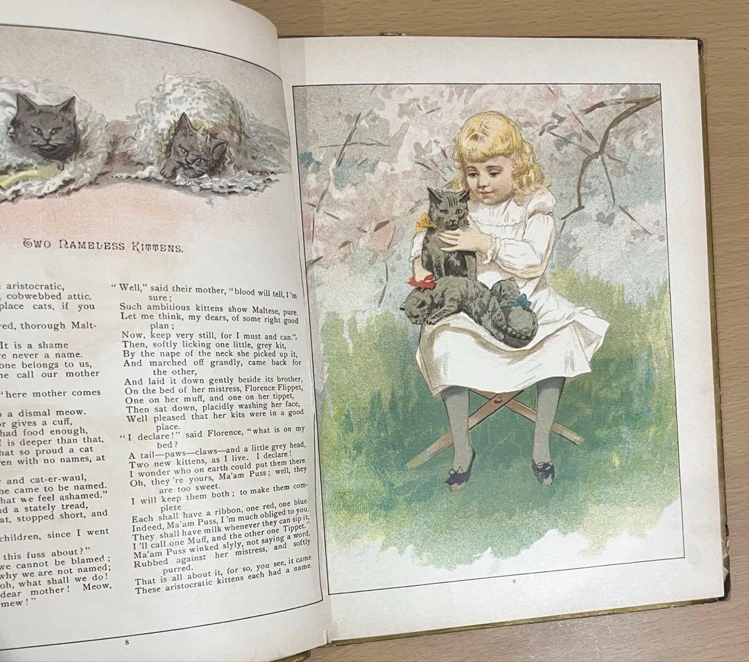 N o.380 希少 アンティーク 洋書 絵本 ビクトリアン 児童書 童謡