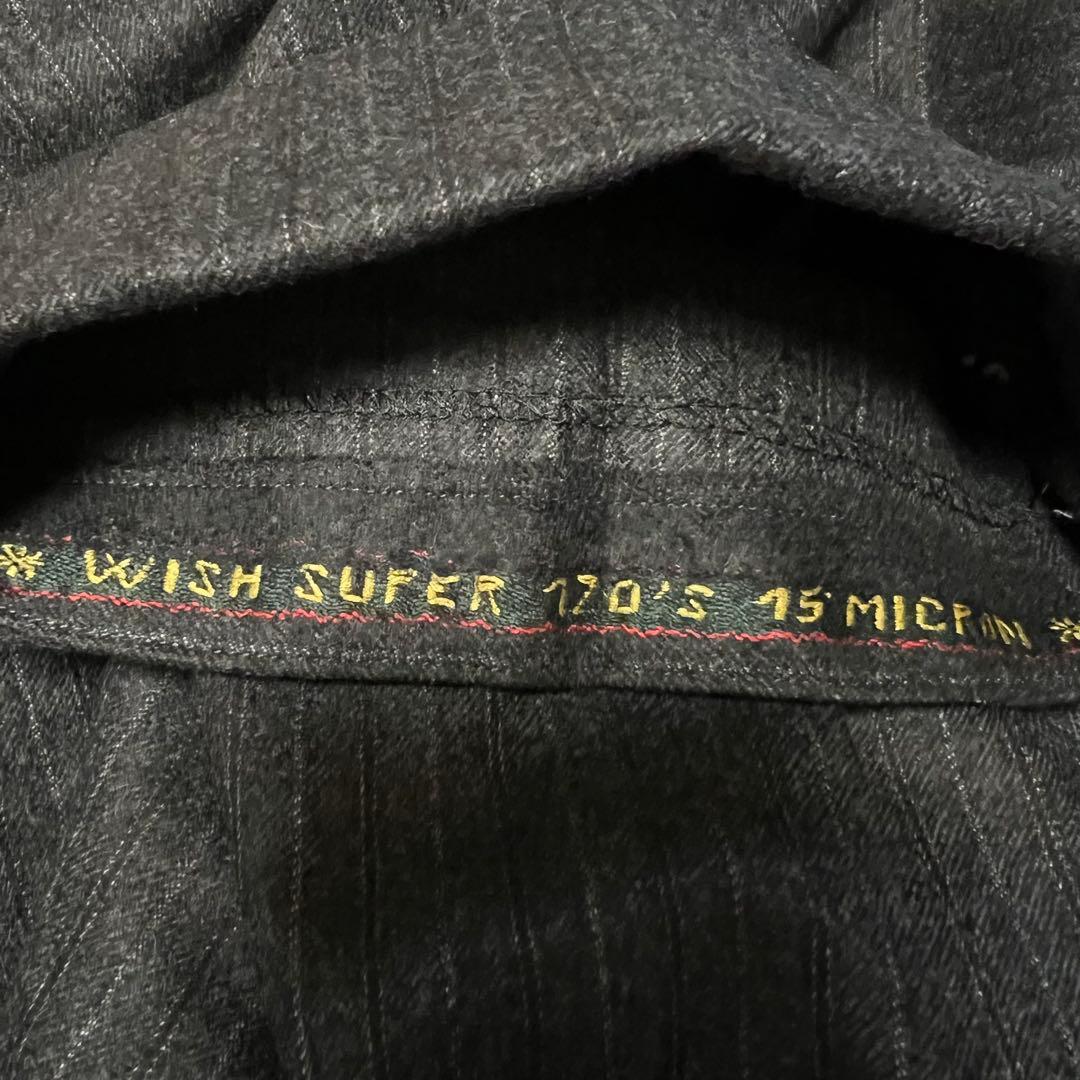 チョークストリームxロロピアーナ　WISH ストライプ柄　スーツセットアップ　L