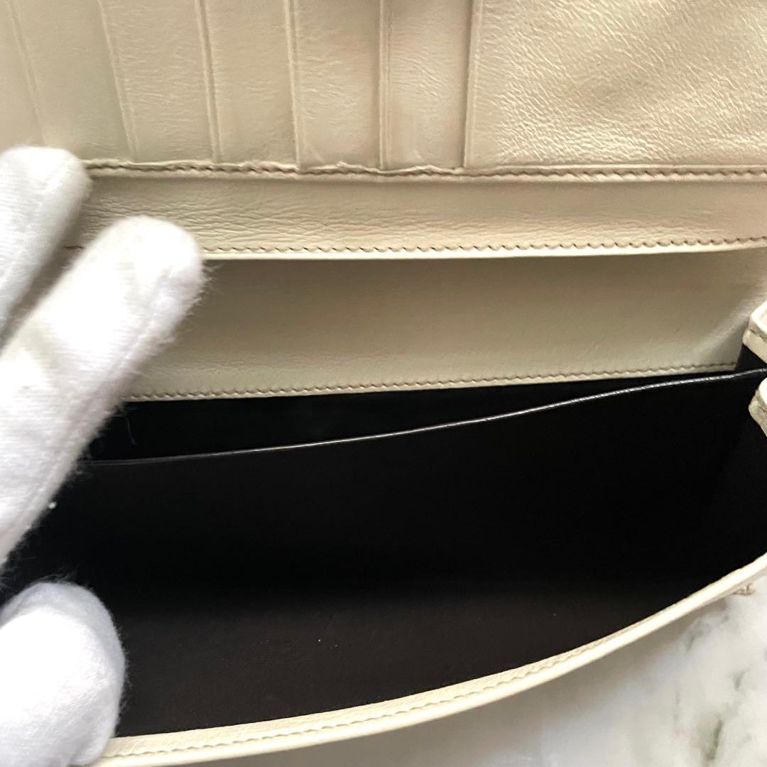 GUCCI グッチGG キャンバス　レザー　長財布　2つ折り財布 0113-⑧