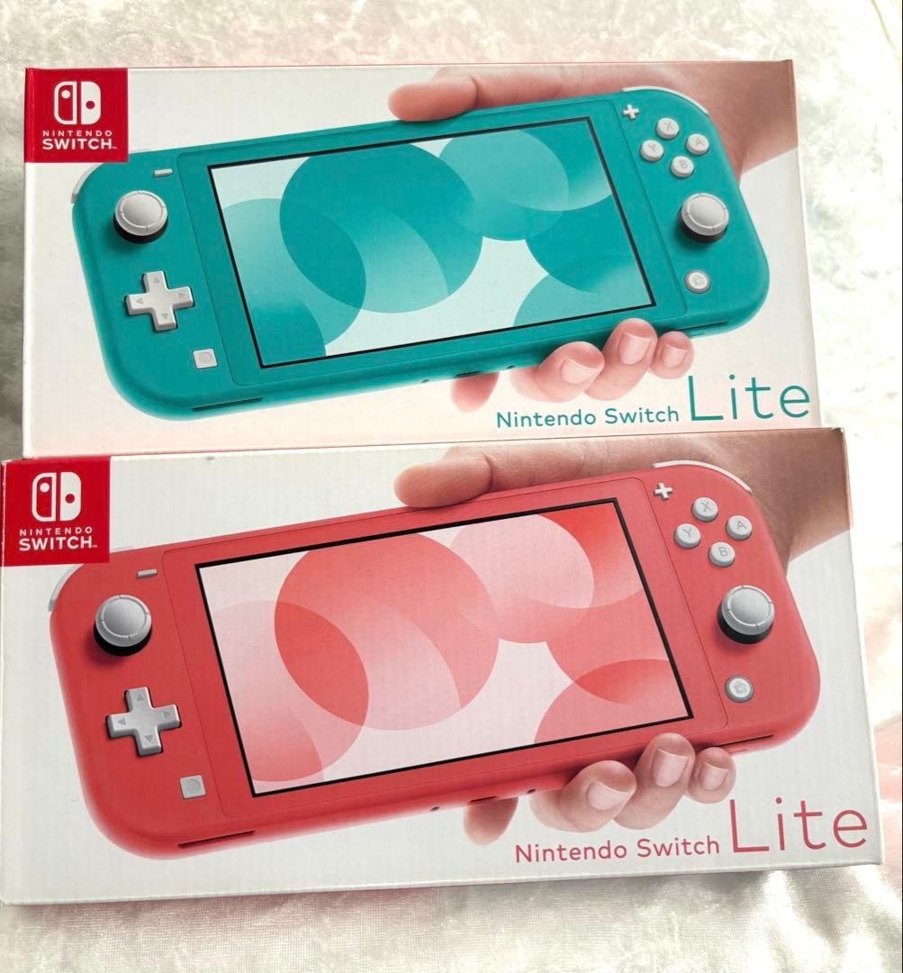 Switch Lite スイッチライト コーラルピンク　ターコイズ　２台セット