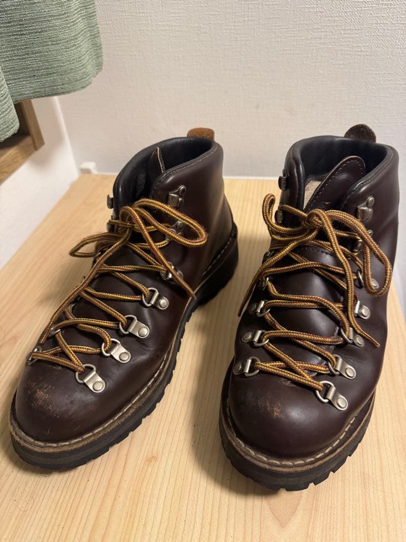 ダナー ブラウンレザー ハイカットワークブーツ