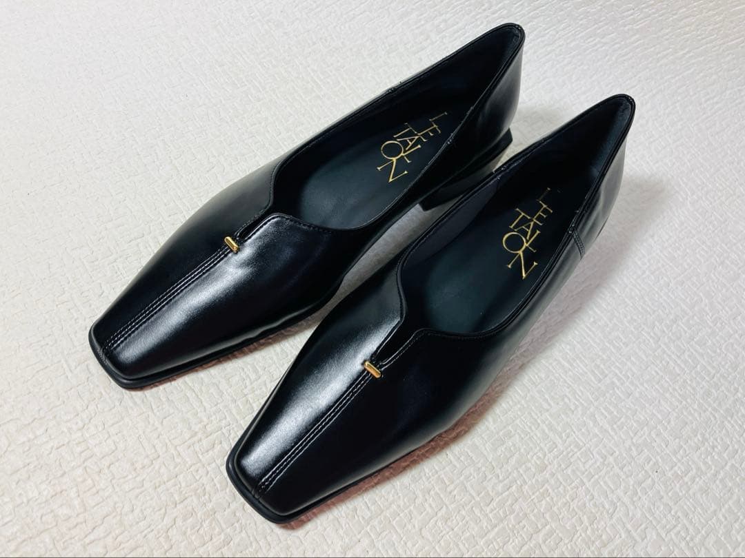 SH83◆新品◆LeTalon 2.5cmスクエアスリットソフトフラット23.0