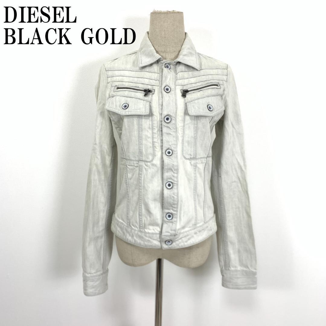 LA7102 ディーゼル ブラック ゴールド デニムジャケット グレー 40