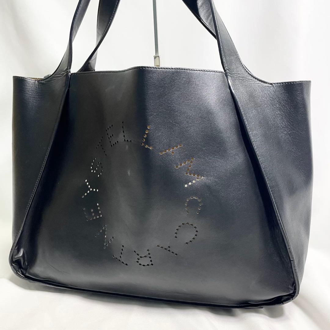 ステラマッカートニー モス トートバッグ ロゴ A4可 レザー ポーチ 大容量