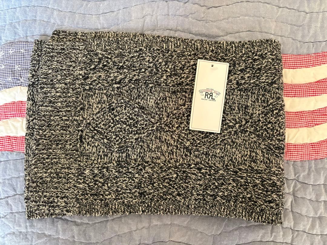 新品未使用！ダブルアールエルRRLウール100%マフラー