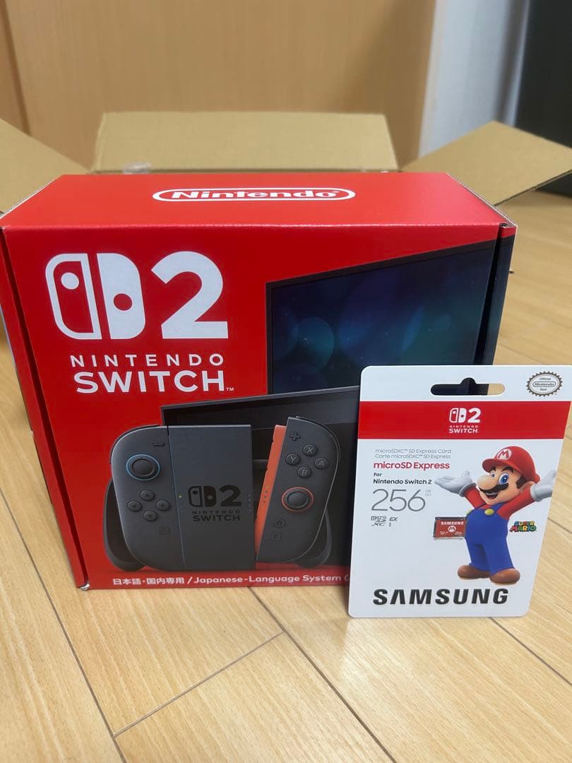 SWITCH2(日本語・国内専用)本体 sdカード256gb samsung製