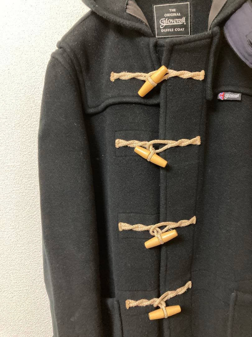 英国 希少 グローバーオール men's BIGI Wネーム ダッフルコートXL