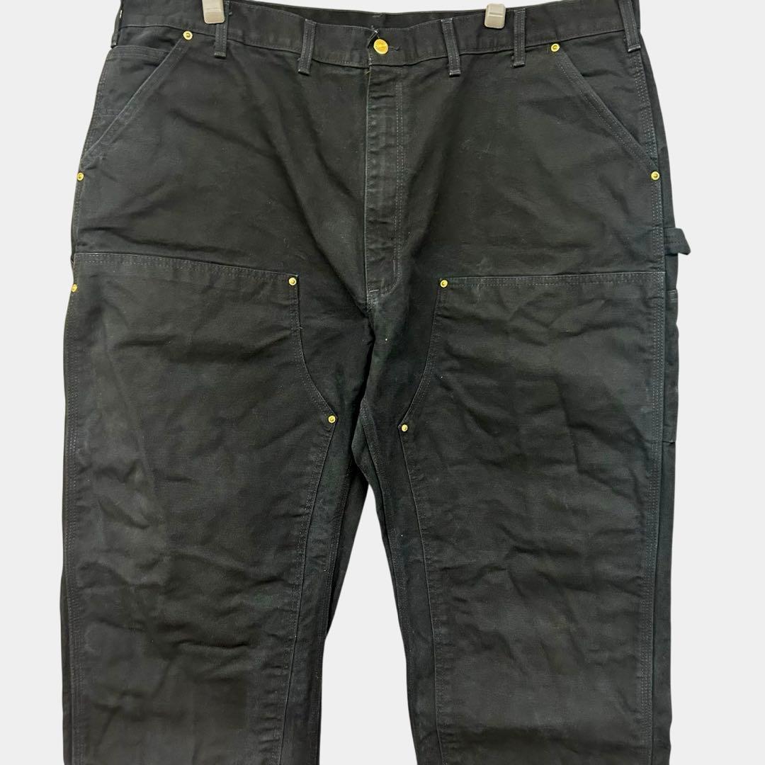 ◾️カーハート◾️made in USA ◾️ブラック◾️ダブルニーペインターパンツ◾️