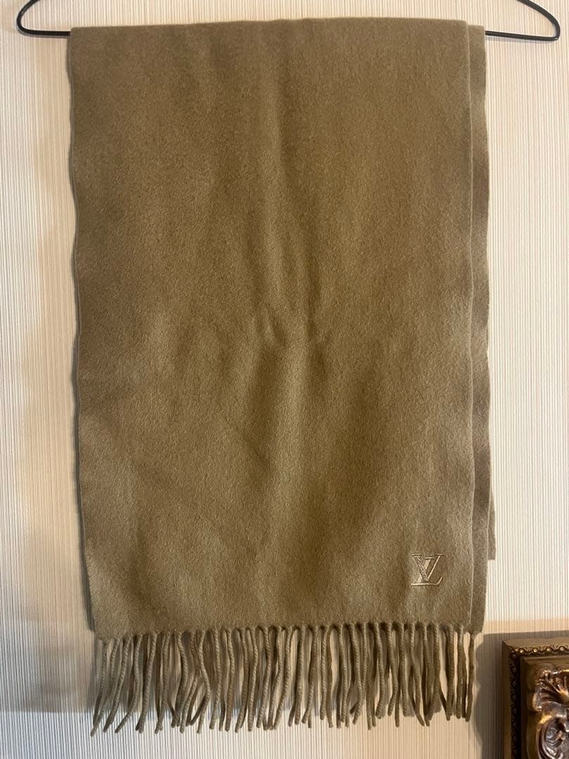 LOUIS VUITTON カシミヤ マフラー ベージュ