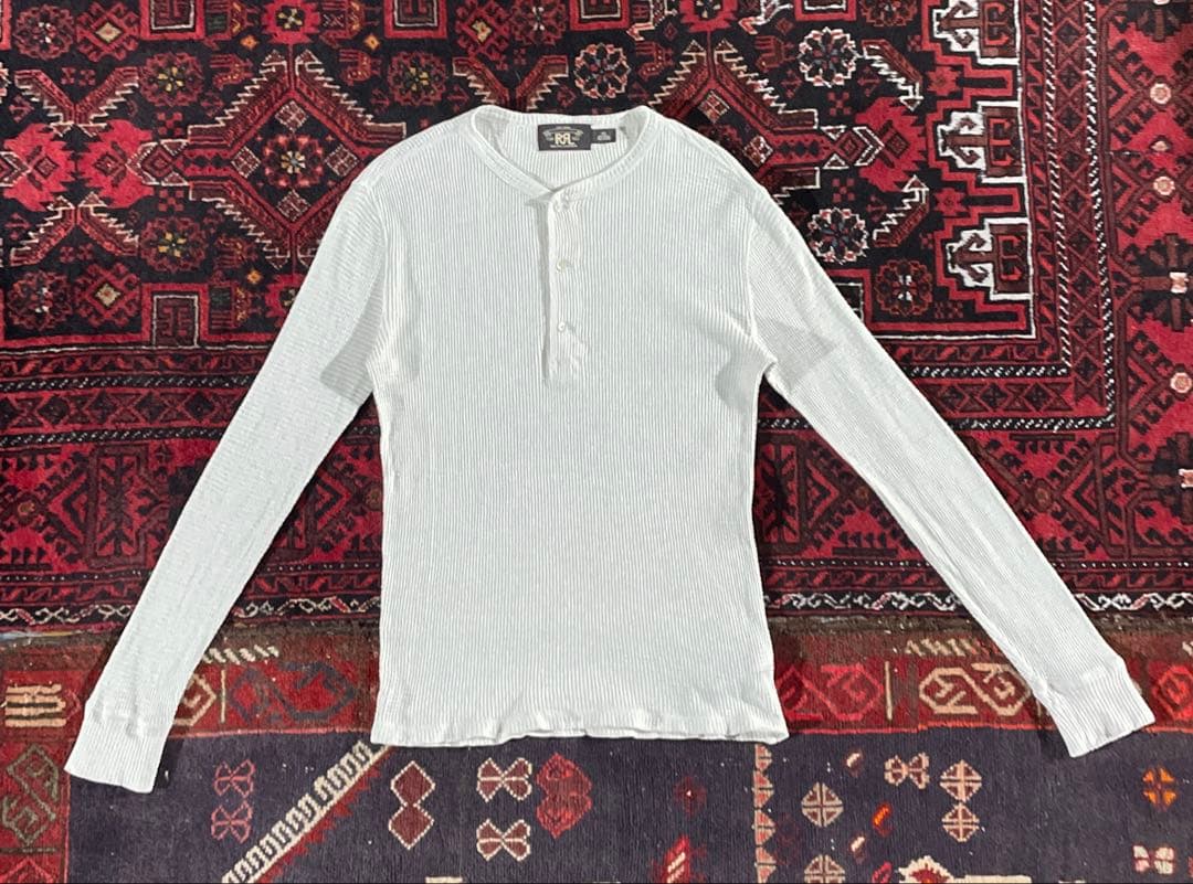 t*5様 RRL ラルフローレン ヘンリーネック サーマルロンT アイボリー X