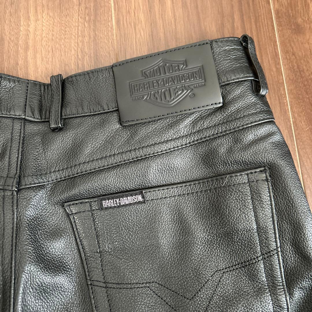 HARLEY-DAVIDSON レザーパンツ ブラック