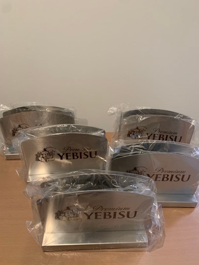 サッポロ　プレミアムエビス　メニュースタンド（非売品）5個セット