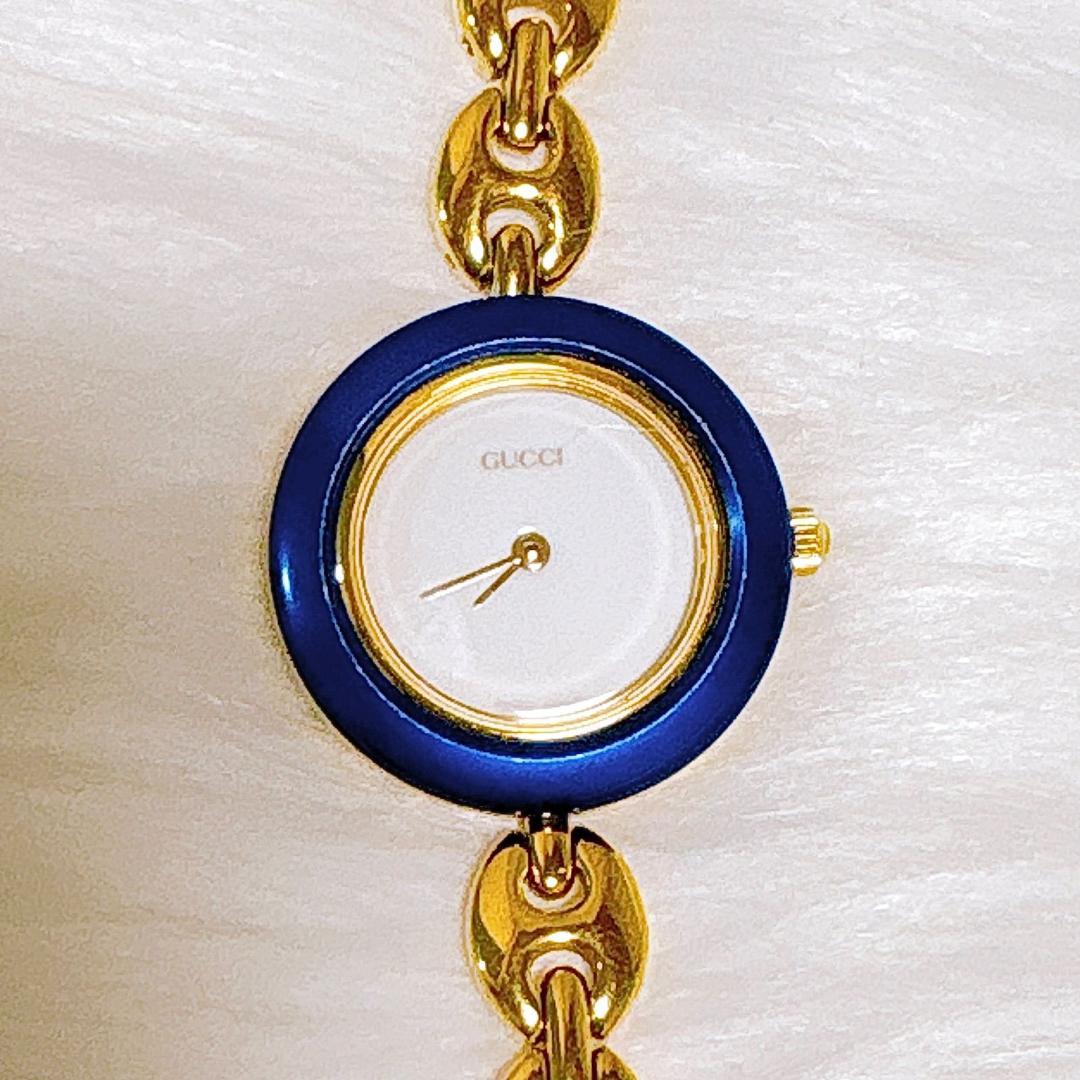 グッチ　電池交換済　11/12.2 チェンジベゼルウォッチ　6色チェーンウォッチ