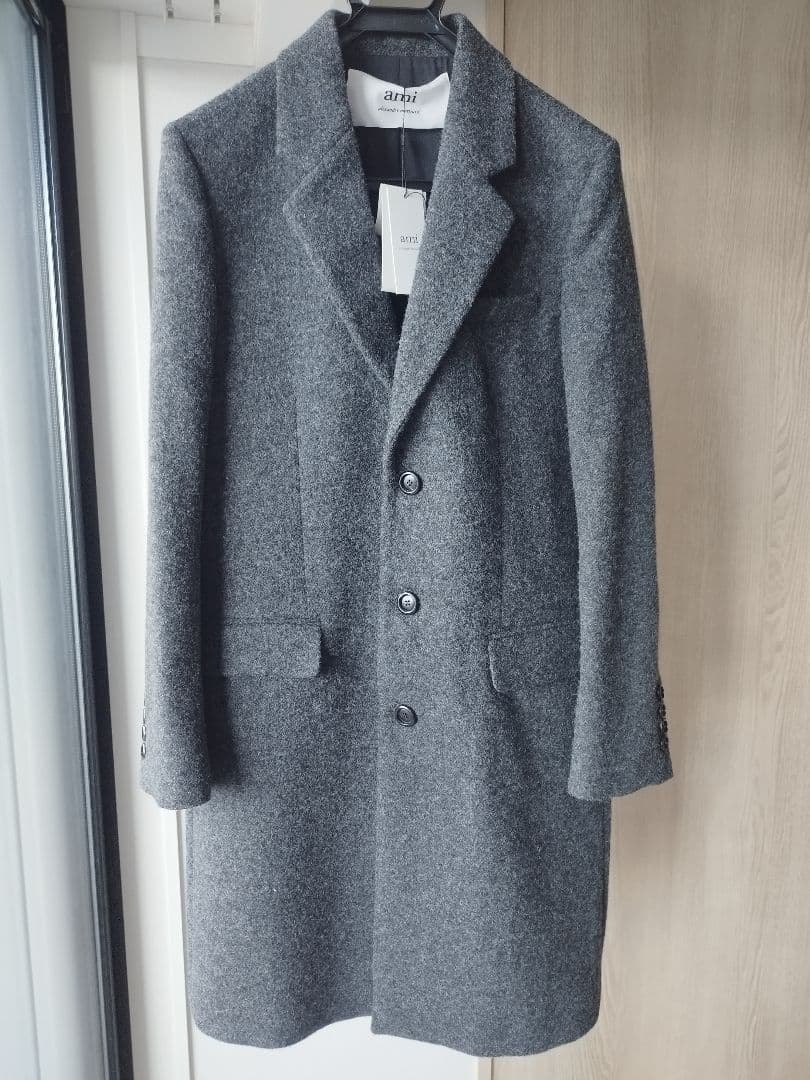 も*ん様 【新品未使用】ami チェスターコート 新品タグ付き