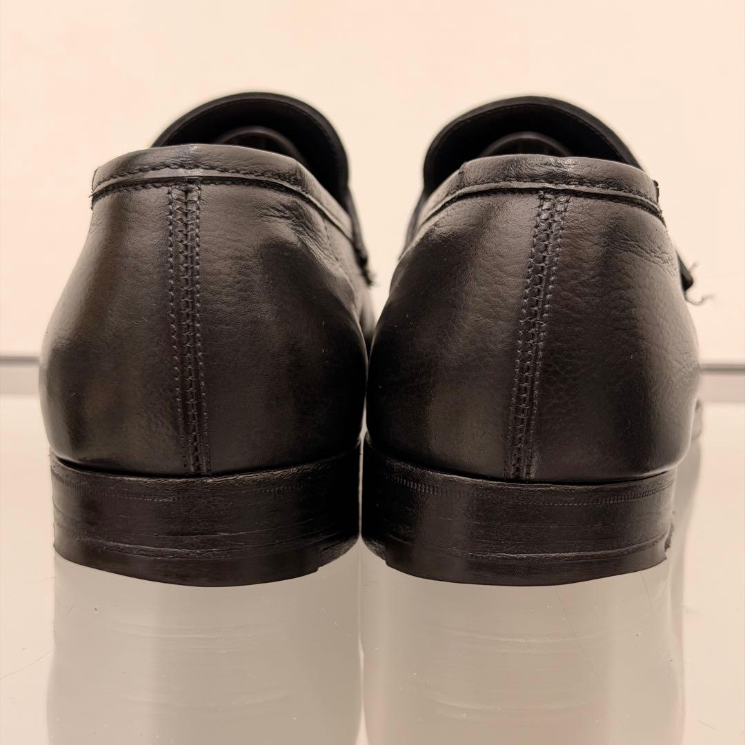 【美品】 ジョンロブ ロペス ローファー シボ ブラック 6 1/2相当 黒