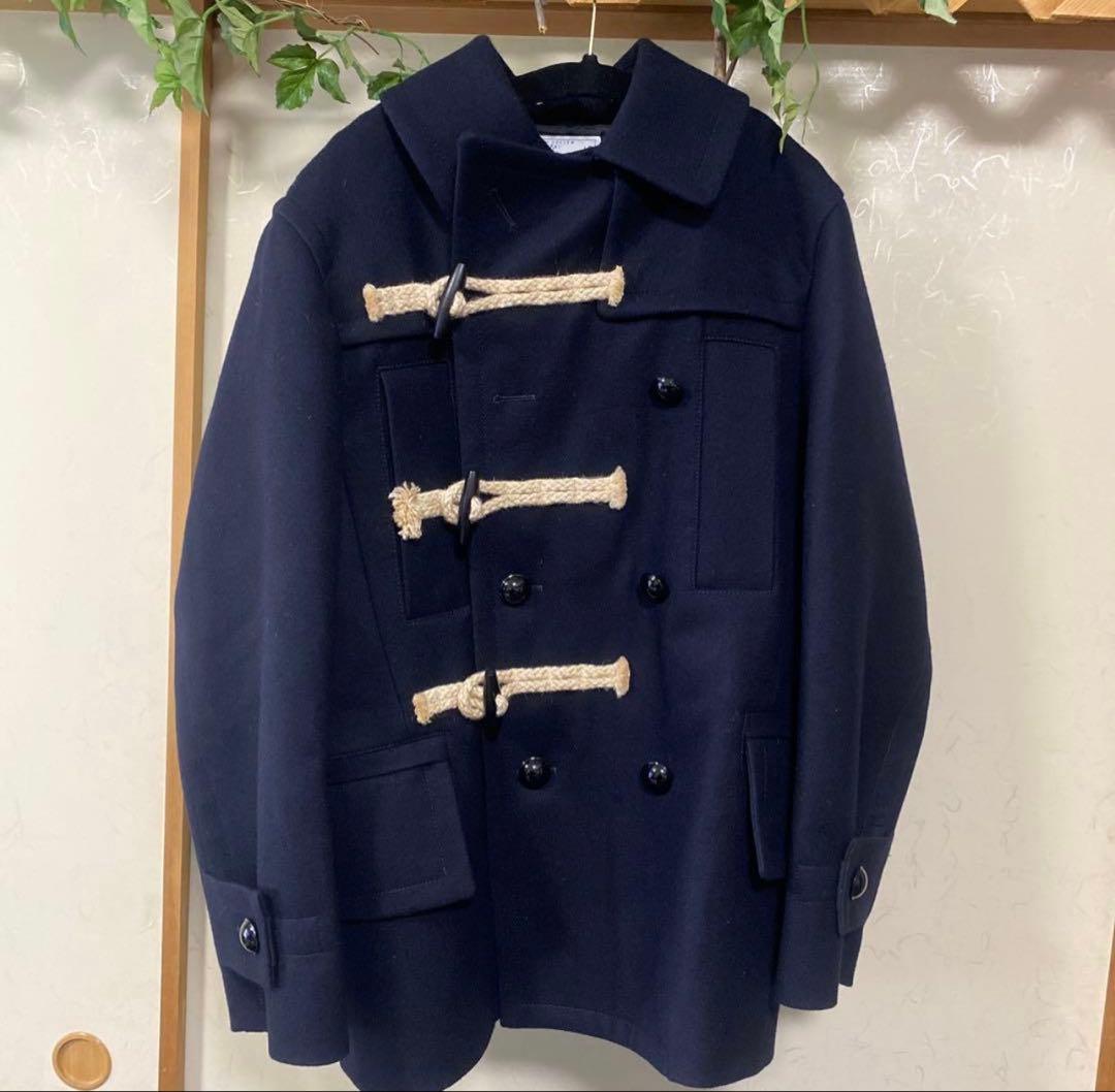 sacai Wool Melton Jacket サカイ コート ダッフル